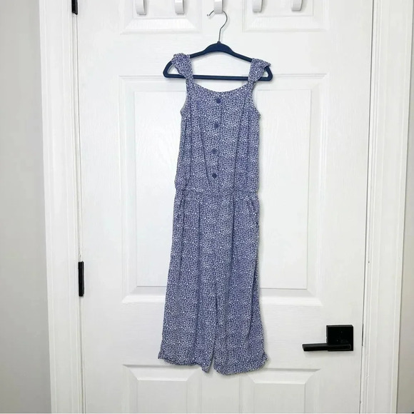 GAP KIDS Ruffle Romper Blue Nova Lightweight Girls Size XS - Picture 1 of 6